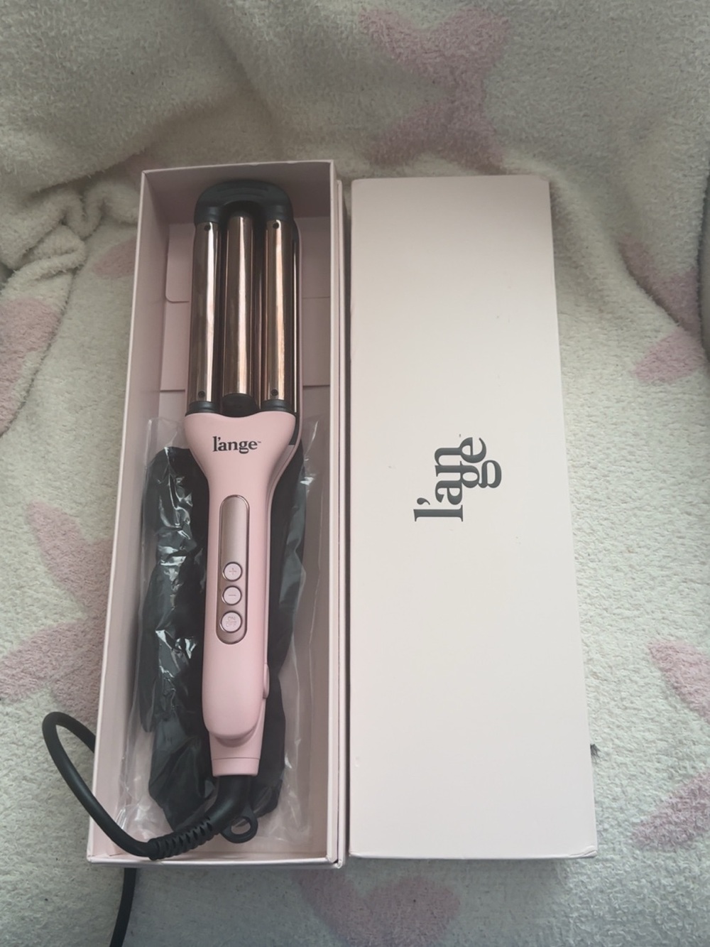 L'ange Pink Triple Barrel Hair Waver